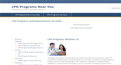 Desktop Screenshot of lpnprograms.net