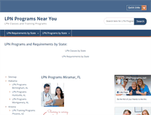 Tablet Screenshot of lpnprograms.net